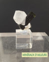 Green tourmaline on quartz - Pakistan