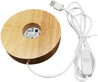 Base LED USB en bois (seule)