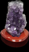 Améthyste sur Base en bois