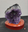 Améthyste sur Base en bois