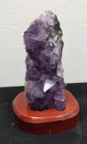 Améthyste sur Base en bois