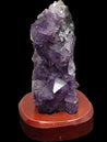 Améthyste sur Base en bois