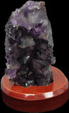 Amethyst on wooden base