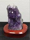 Améthyste sur Base en bois