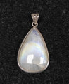 Silver Pendant - White Labradorite (Peristerite)