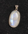 Pendentif Argent - Labradorite Blanche (Péristérite)