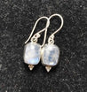 Boucles d'oreilles - Labradorite blanche (Péristérite)