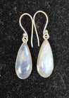 Boucles d'oreilles - Labradorite blanche (Péristérite)