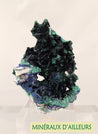 Azurite and pseudomorphosis of azurite into malachite - Mexico 13