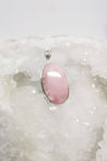 Pendentif Argent - Opale rose des Andes