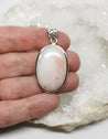 Pendentif Argent - Opale rose des Andes