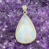 Silver Pendant - White Labradorite (Peristerite)