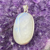 Pendentif Argent - Labradorite Blanche (Péristérite)